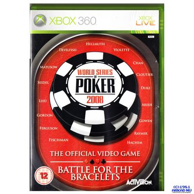 WORLD SERIES OF POKER 2008 XBOX 360