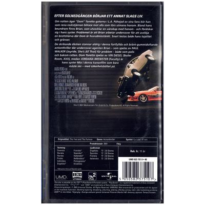 THE FAST AND THE FURIOUS UMD FILM