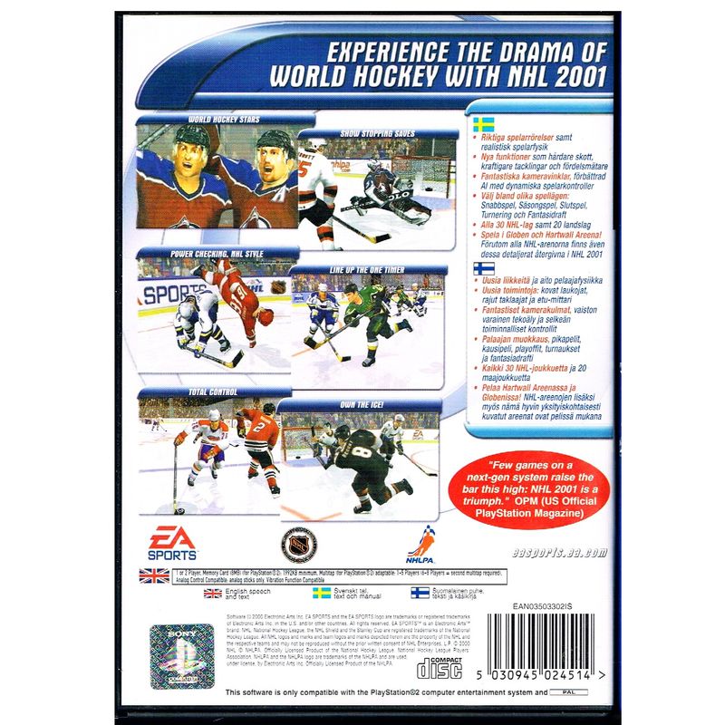 NHL 2001 PS2