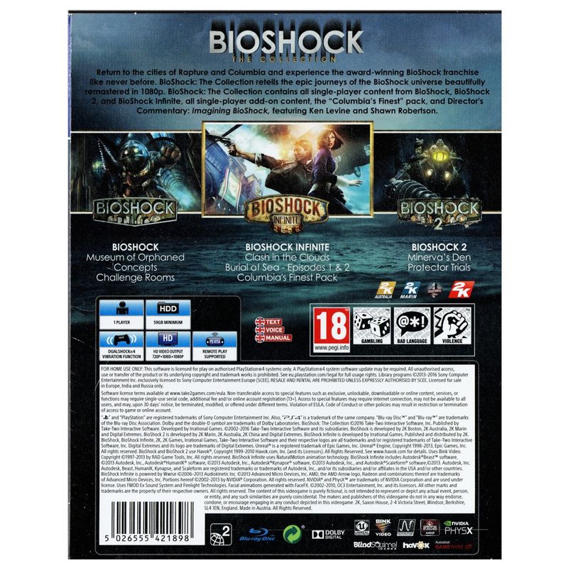 BIOSHOCK THE COLLECTION PS4