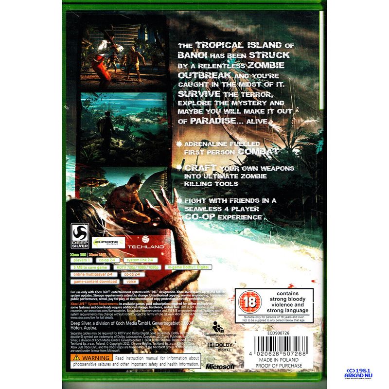 DEAD ISLAND XBOX 360