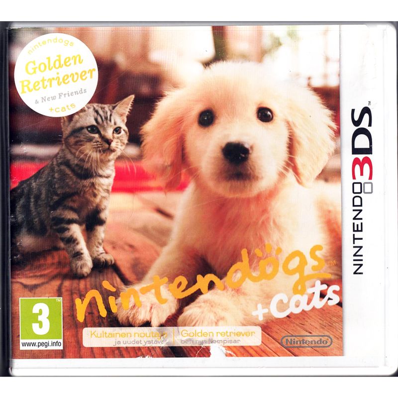 NINTENDOGS + CATS GOLDEN RETRIVER & NEW FRIENDS 3DS
