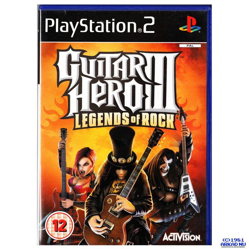 GUITAR HERO III LEGENDS OF ROCK PS2