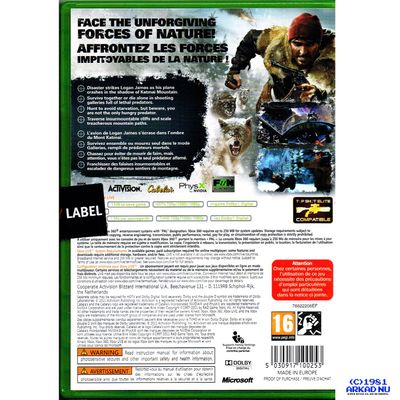 CABELAS SURVIVAL SHADOWS OF KATMAI XBOX 360