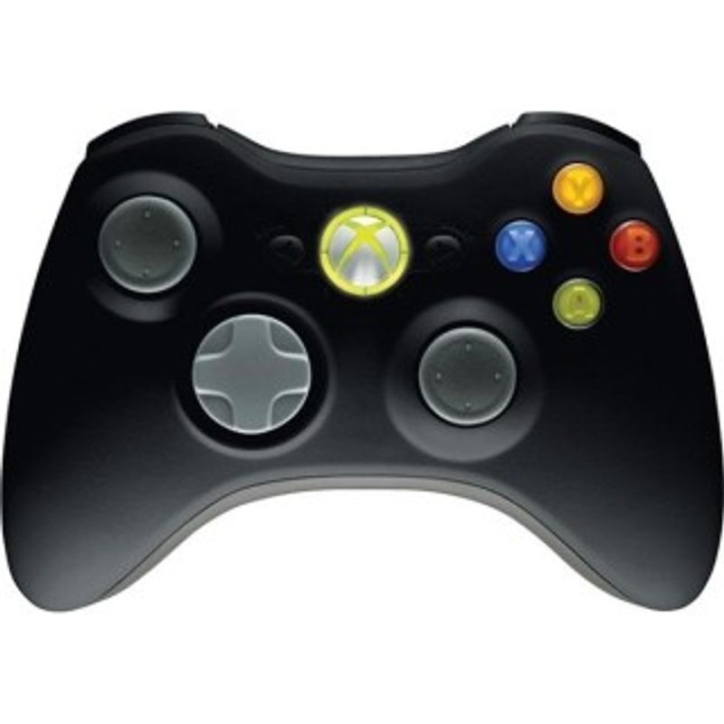 XBOX 360 WIRELESS CONTROLLER SVART