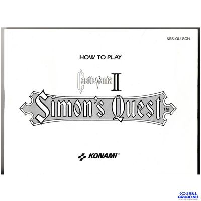 CASTLEVANIA II SIMONS QUEST NES SCN