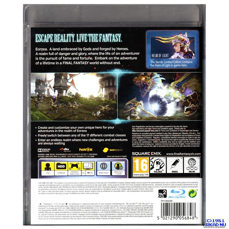 FINAL FANTASY XIV ONLINE A REALM REBORN PS3