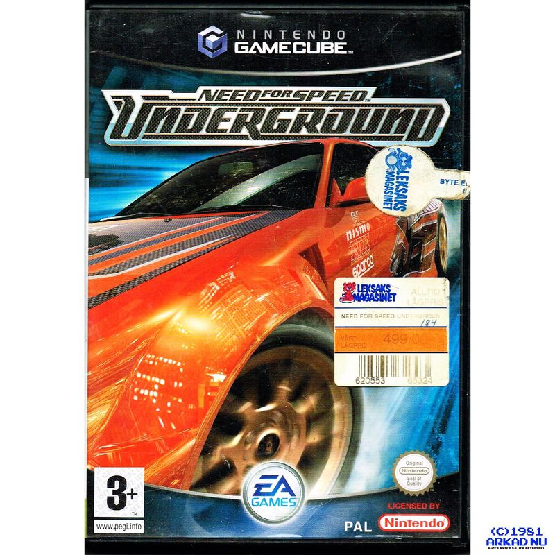 NEED FOR SPEED UNDERGROUND GAMECUBE