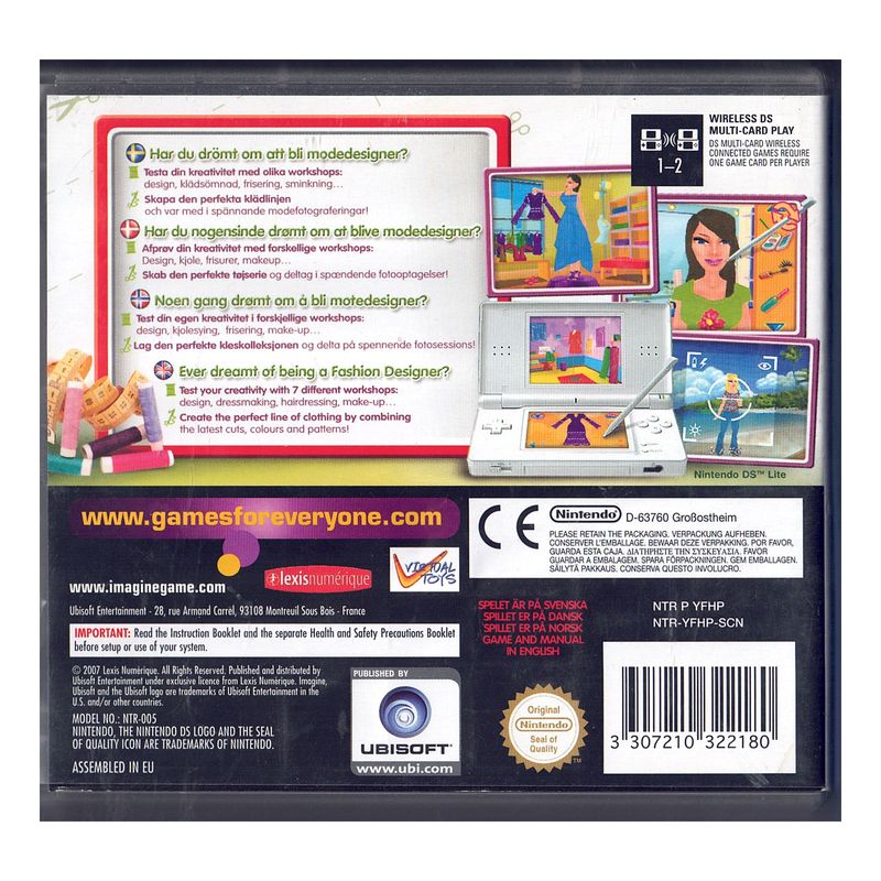 IMAGINE FASHION DESIGNER Nintendo DS