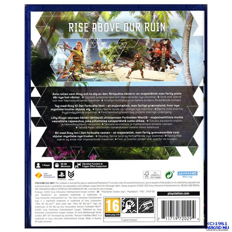 HORIZON FORBIDDEN WEST PS5