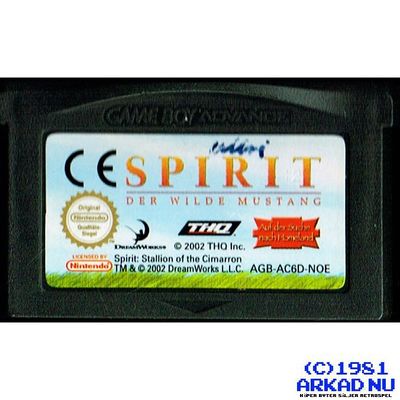 SPIRIT DER WILDE MUSTANG GBA - SPELET ÄR PÅ TYSKA