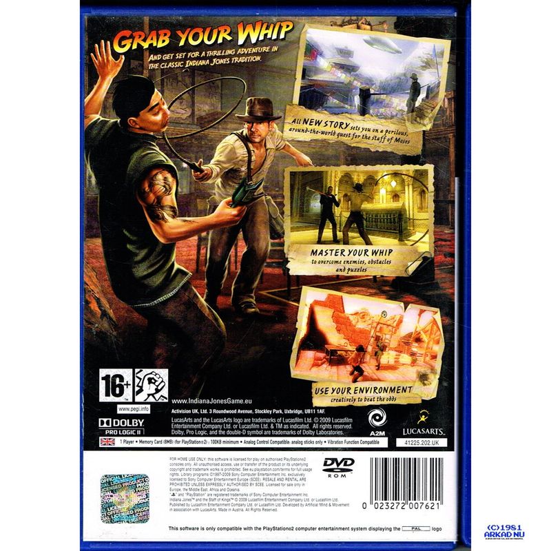 INDIANA JONES AND THE STAFF OF KINGS PS2