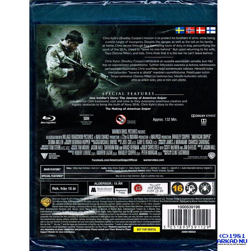 AMERICAN SNIPER BLU-RAY