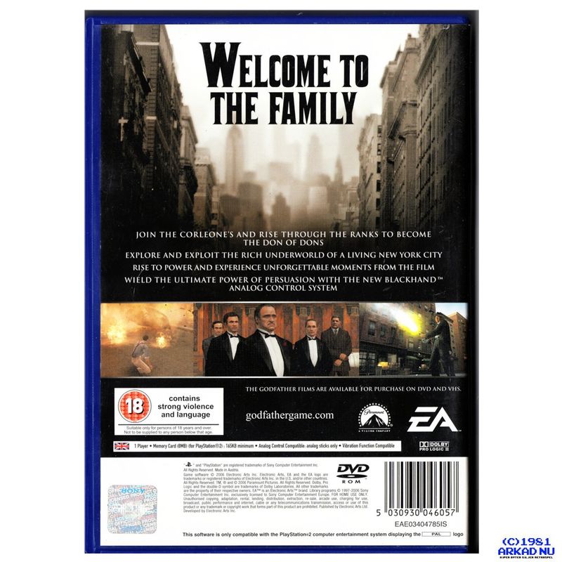 THE GODFATHER PS2