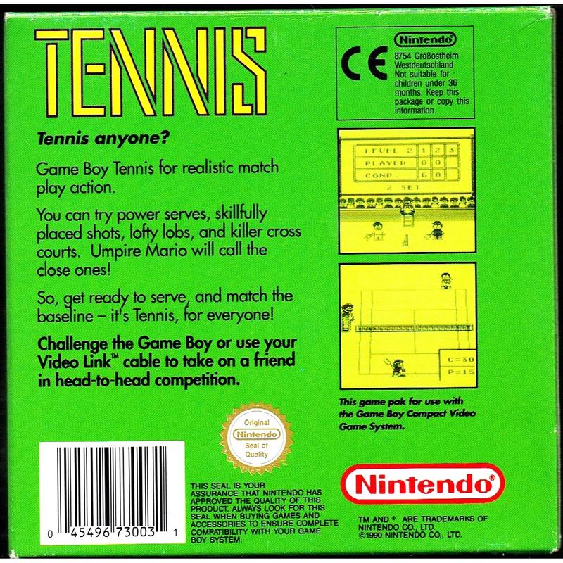 TENNIS GAMEBOY