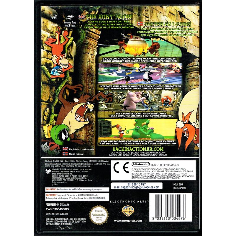 LOONEY TUNES BACK IN ACTION GAMECUBE