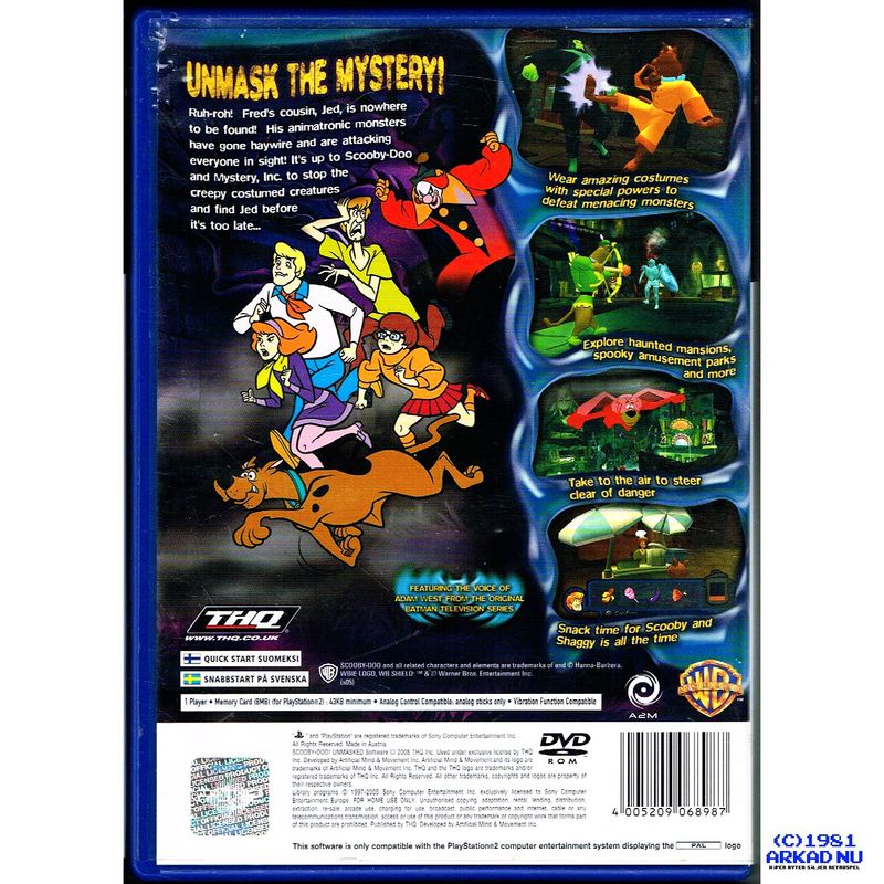 SCOOBY DOO UNMASKED PS2