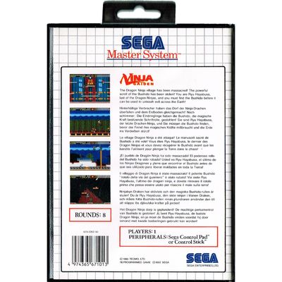 NINJA GAIDEN MASTERSYSTEM