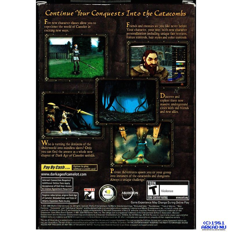 DARK AGE OF CAMELOT CATACOMBS PC BIGBOX