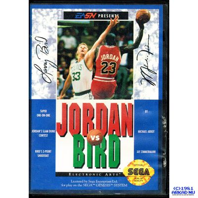 JORDAN VS BIRD ONE ON ONE SEGA GENESIS / MEGADRIVE