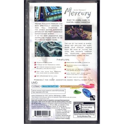 ARCHER MACLEANS MERCURY PSP