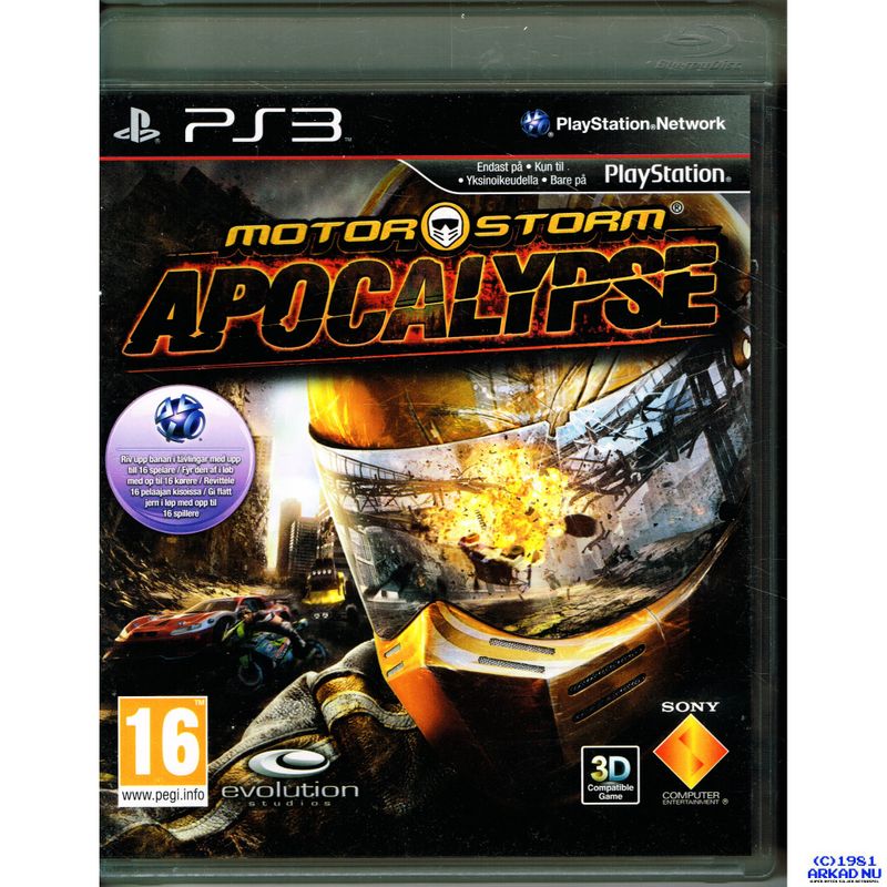 MOTORSTORM APOCALYPSE PS3