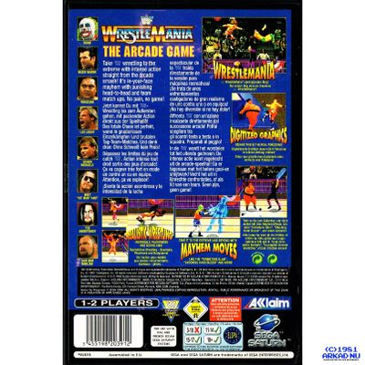 WWF WRESTLEMANIA THE ARCADE GAME SEGA SATURN