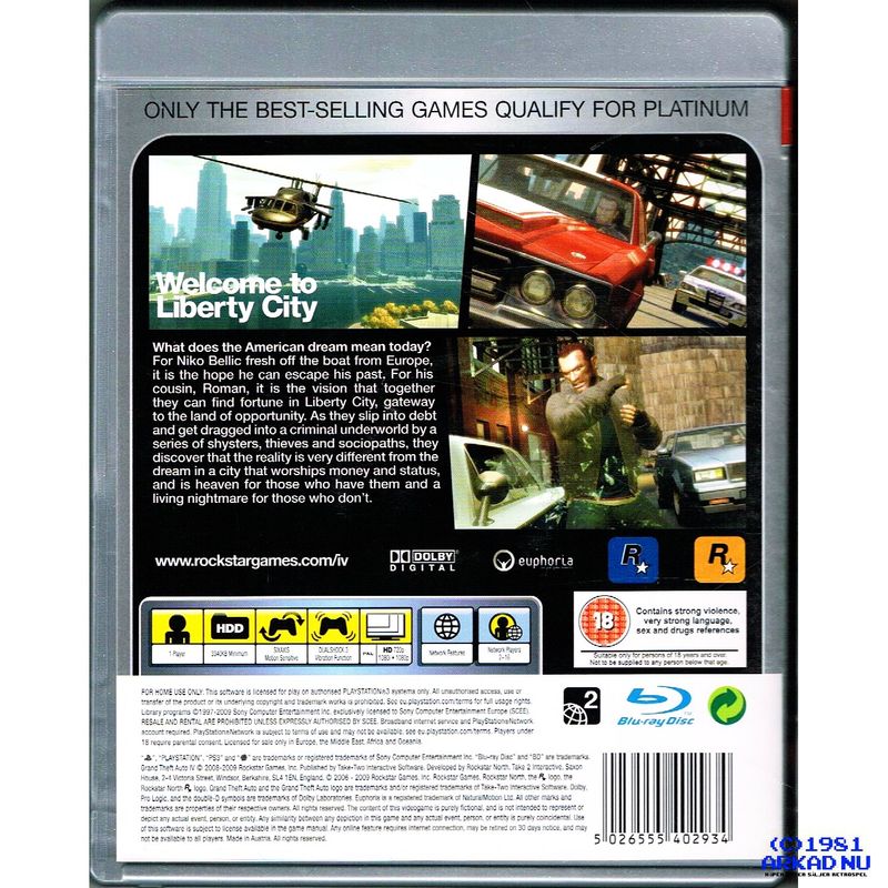 GRAND THEFT AUTO IV PS3