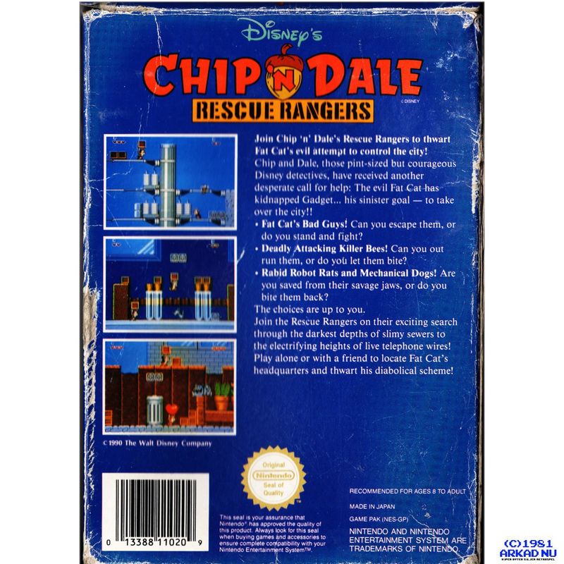 CHIP N DALE NES SCN