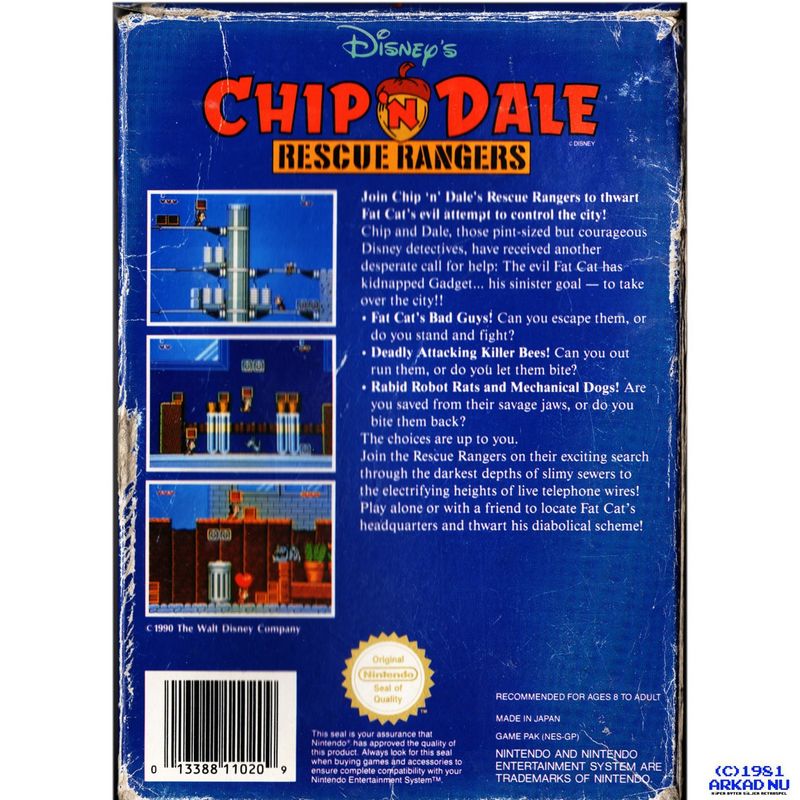 CHIP N DALE NES SCN