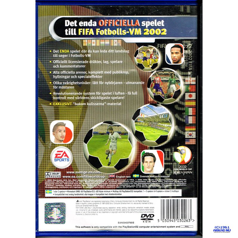 FIFA FOTBOLLS VM 2002 PS2