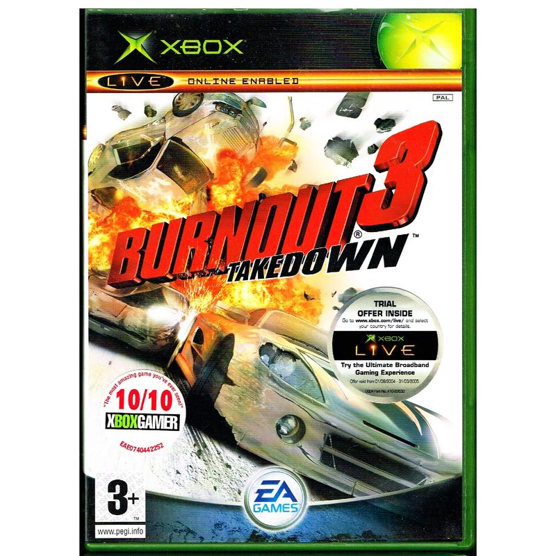 BURNOUT 3 TAKEDOWN XBOX