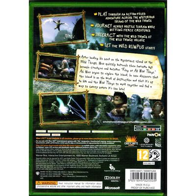 WHERE THE WILD THINGS ARE XBOX 360