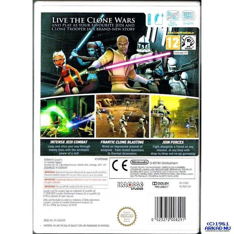 STAR WARS THE CLONE WARS REPUBLIC HEROES WII