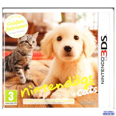 NINTENDOGS + CATS GOLDEN RETRIVER & NEW FRIENDS 3DS