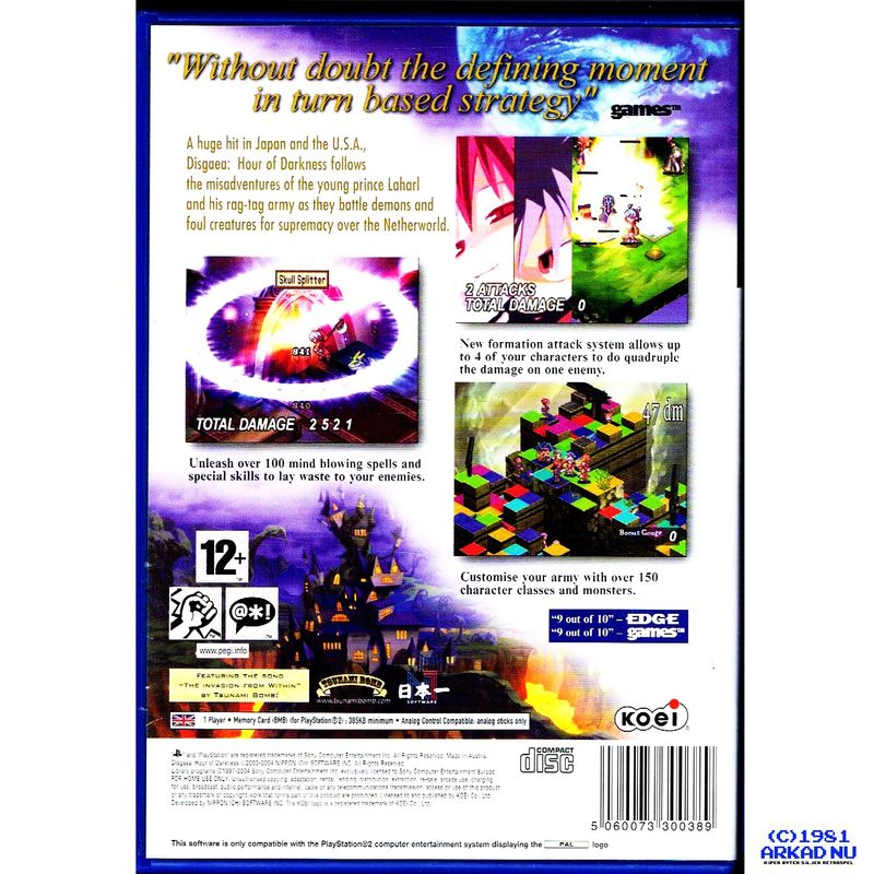 DISGAEA HOUR OF DARKNESS PS2