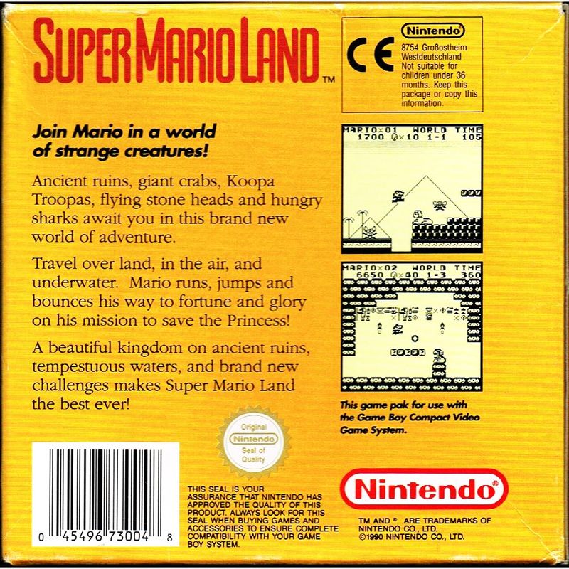 SUPER MARIO LAND GAMEBOY SCN