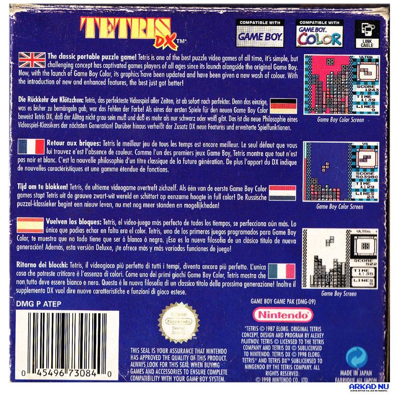 TETRIS DX GAMEBOY COLOR