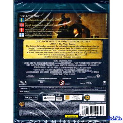 HARRY POTTER AND THE PHILOSOPHERS STONE YEAR 1 SPECIAL EDITION BLU-RAY