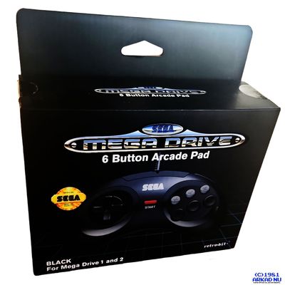 RETROBIT SEGA MEGADRIVE 6 BUTTON ARCADE PAD MEGADRIVE