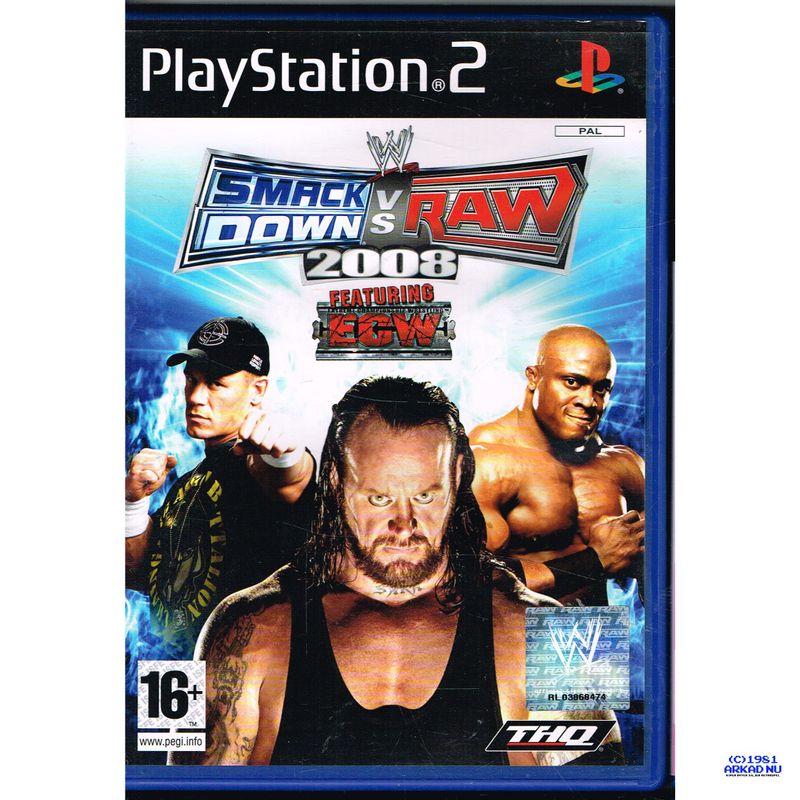 WWE SMACKDOWN VS RAW 2008 PS2