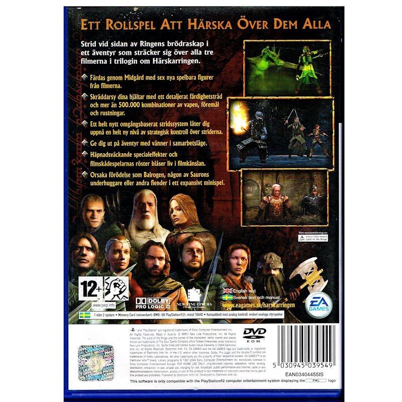 SAGAN OM DEN TREDJE TIDSÅLDERN HÄRSKARRINGEN PS2