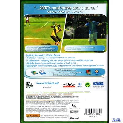 VIRTUA TENNIS 3 XBOX 360