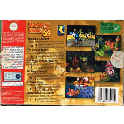 DONKEY KONG 64 N64 SCN