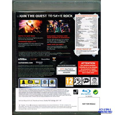 GUITAR HERO WARRIORS OF ROCK PS3