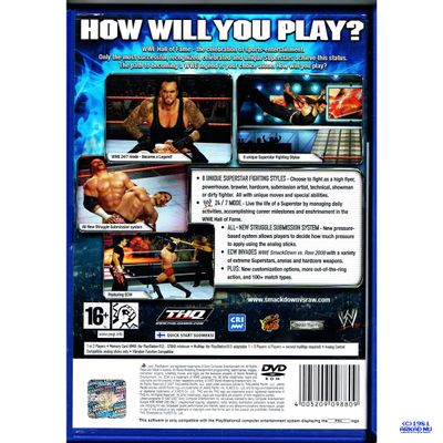 WWE SMACKDOWN VS RAW 2008 PS2