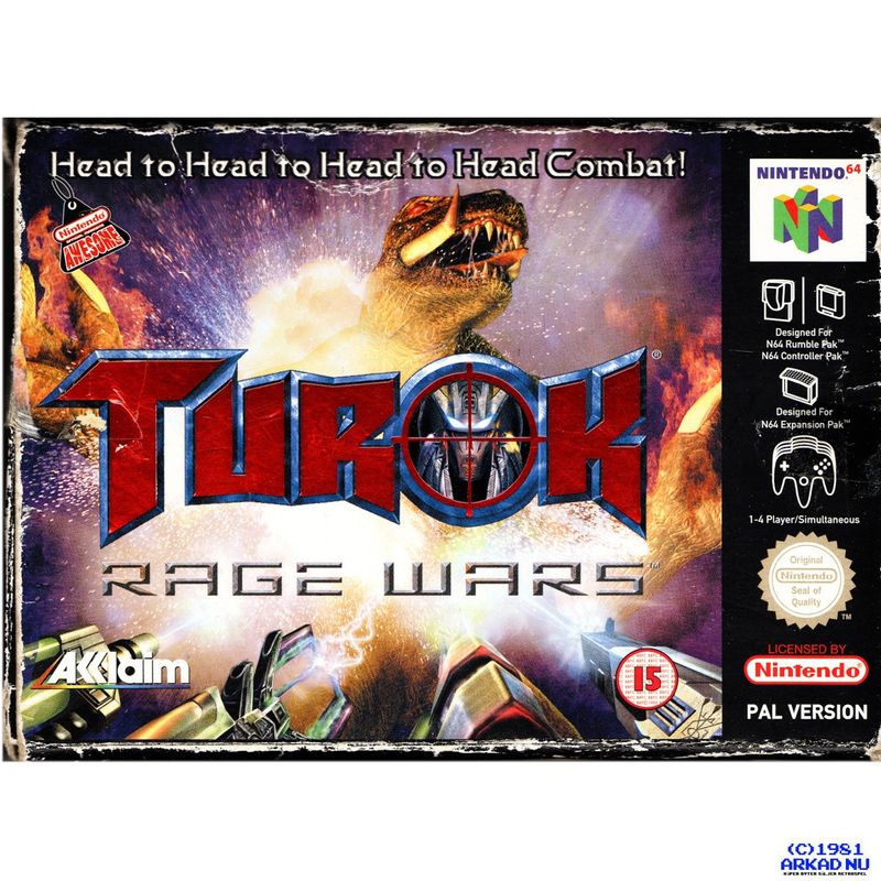 TUROK RAGE WARS N64 NINTENDO 64