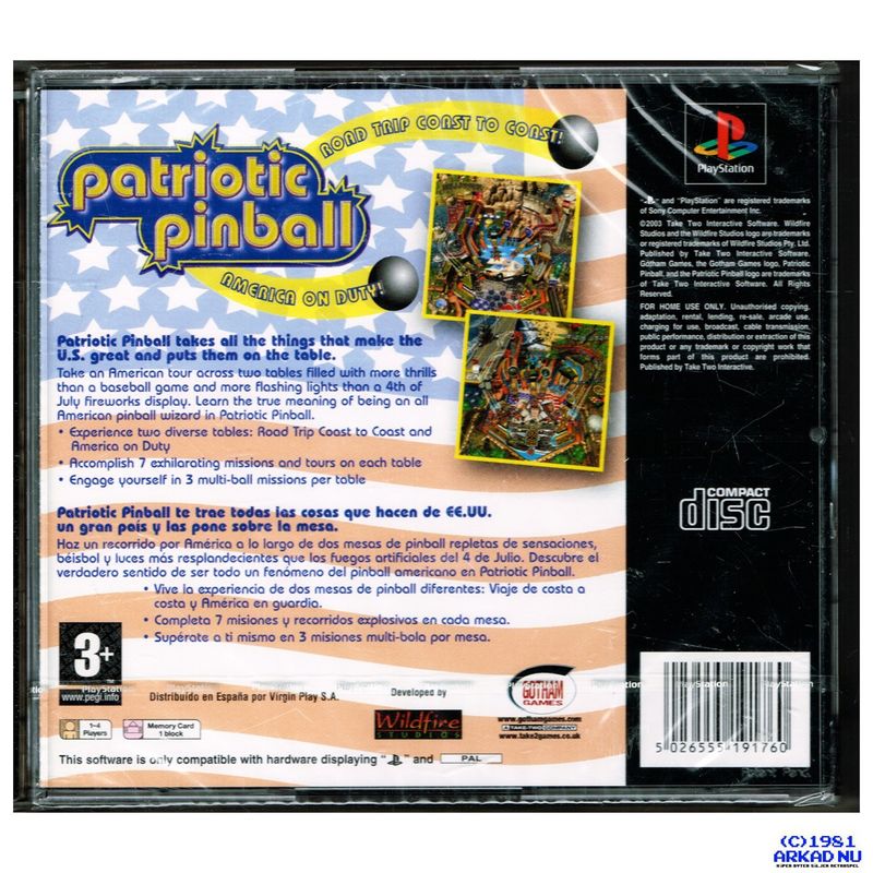 PATRIOTIC PINBALL PS1