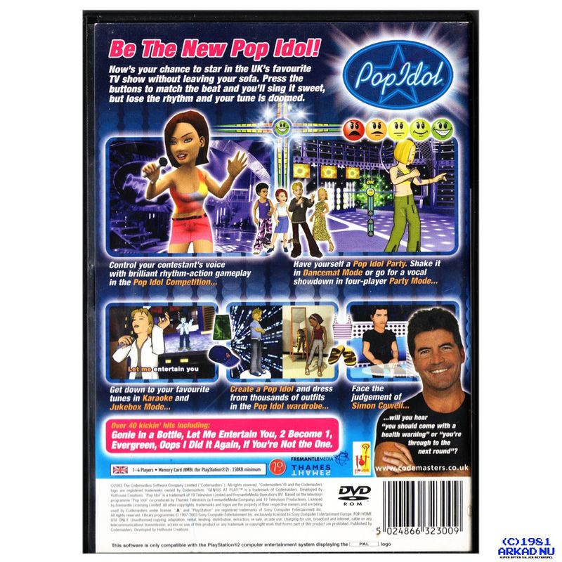 POP IDOL PS2