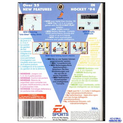 NHL HOCKEY 94 MEGADRIVE